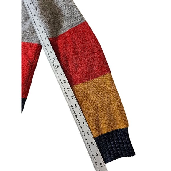 Striped J.Crew Womens Sweater Multicolor Medium Alpaca/Acrylic Blend - Picture 7 of 10